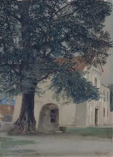 View at La Cava, near Salerno, South Italy, by Walter RWS Crane