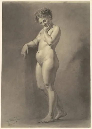 Female Nude, by Walter Shirlaw