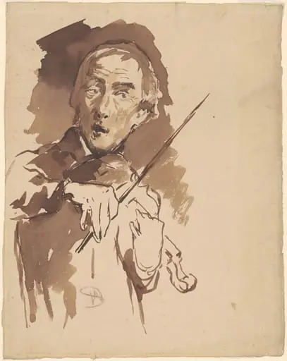 Study for "Toning the Bell", by Walter Shirlaw