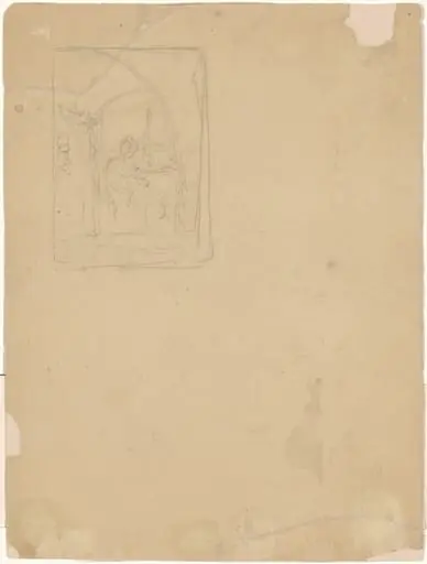 Study of an Interior [verso], by Walter Shirlaw