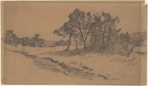 Trees in a Field, by Walter Shirlaw