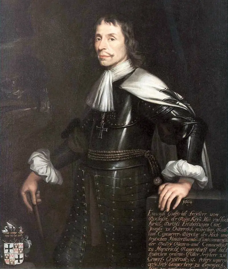 Portret van Edmund-Godefried van Bocholtz, by Walther Damery