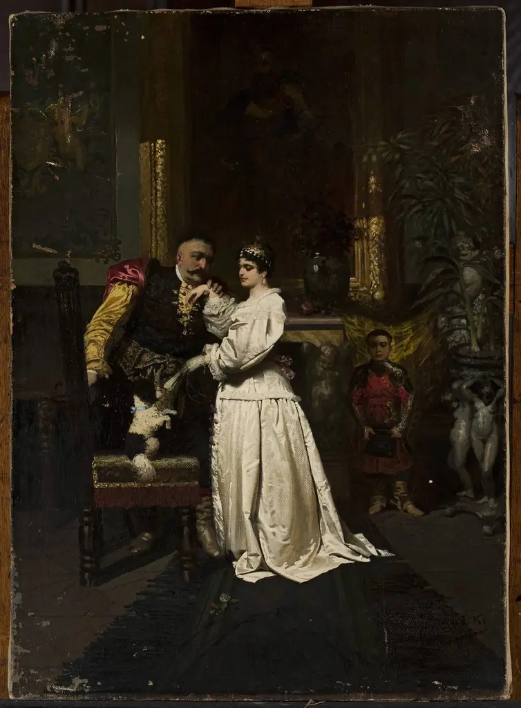 King John III Sobieski and Marysieńka, by Wandalin Strzałecki