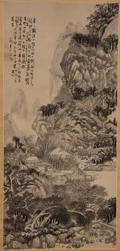 明/清  王鐸  山水圖  軸|Mountain Landscape, by Wang Duo