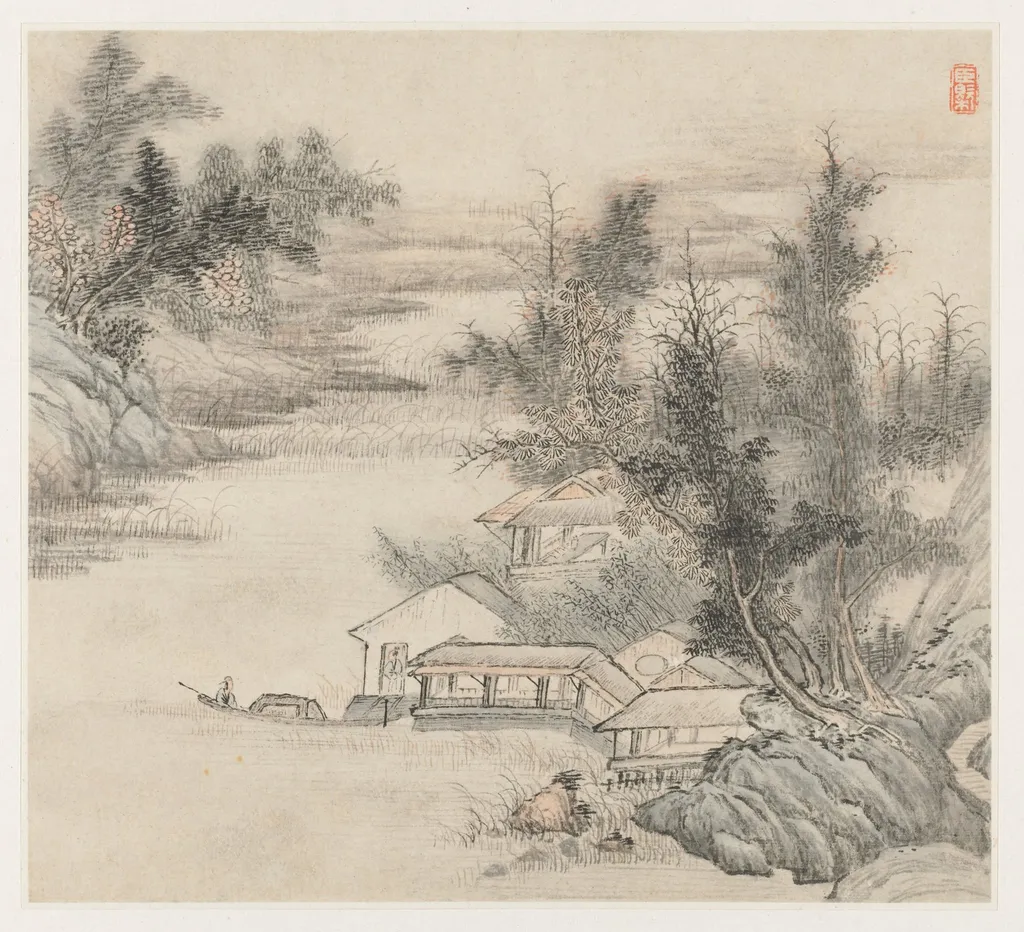 Album of Landscapes: Leaf 2, by Wang Gai, unspecified, 1677
