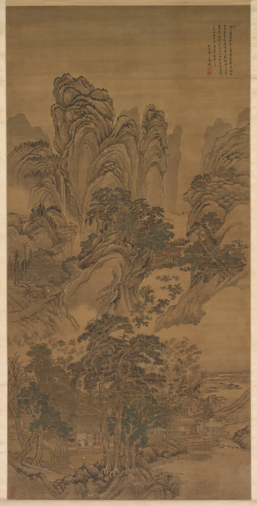 Landscape, by Wang Hui, unspecified, 1674