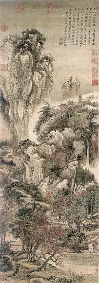 Mountains, Rivers, and Autumn-tinted Trees, by Wang Hui