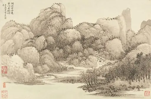 清 王翬、王時敏 仿古山水圖 冊|Landscapes after old masters, by Wang Hui|Wang Shimin