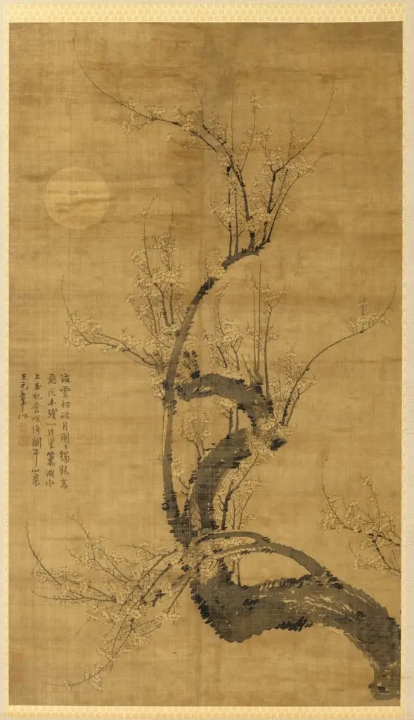 A Prunus in the Moonlight, by Wang Mian