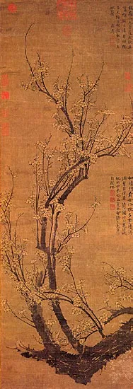 Spring's Earliest Blossoms, by Wang Mian, unspecified, 1353