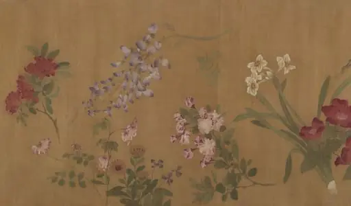 明/清 佚名 王淵(僞款) 百花圖 卷|The Hundred Flowers, by Wang Yuan