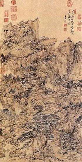 After Wang Meng's Mountain Dwelling on a Summer Day, by Wang Yuanqi