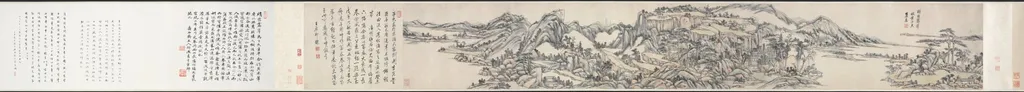 Green Peaks under Clear Sky: After Huang Gongwang, by Wang Yuanqi, unspecified, 1706
