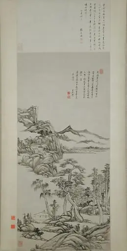 清 王原祁 倣黃公望高克恭山水圖 軸|Landscape in the Styles of Huang Gongwang and Gao Kegong, by Wang Yuanqi