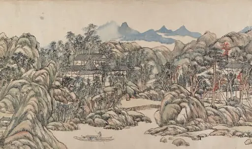 清    王原祁    輞川圖    卷|Wangchuan Villa