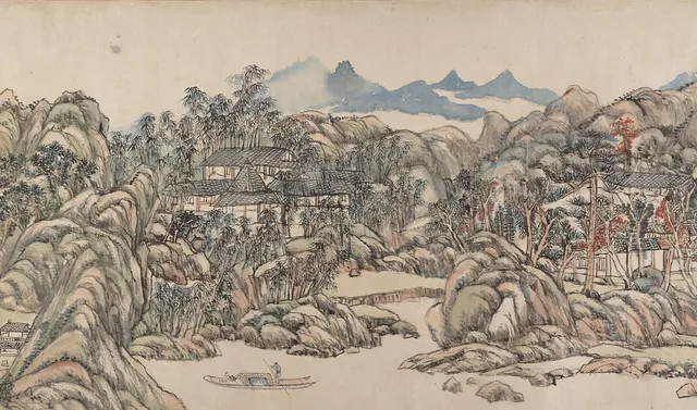 清    王原祁    輞川圖    卷|Wangchuan Villa