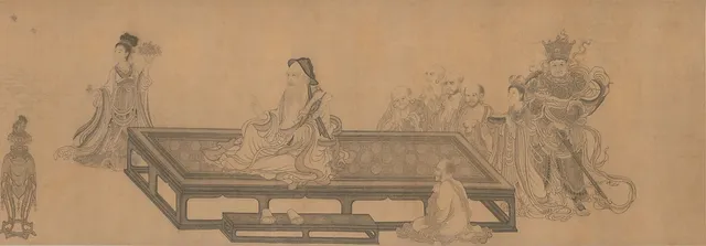 元　王振鵬　維摩不二圖　卷|Vimalakirti and the Doctrine of Nonduality — Wang Zhenpeng