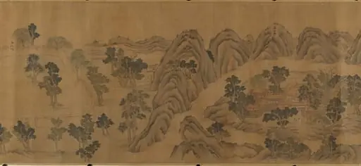 明　佚名　郭忠恕　僞款　輞川圖　卷|Wangchuan Villa