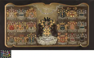 Wapenbord van de rederijkerskamer Heilige Geest