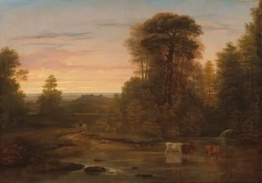 A Landscape after Sunset, by Washington Allston