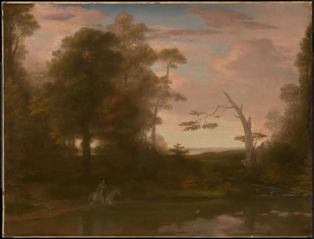 Landscape, American Scenery: Time, Afternoon, with a Southwest Haze, by Washington Allston