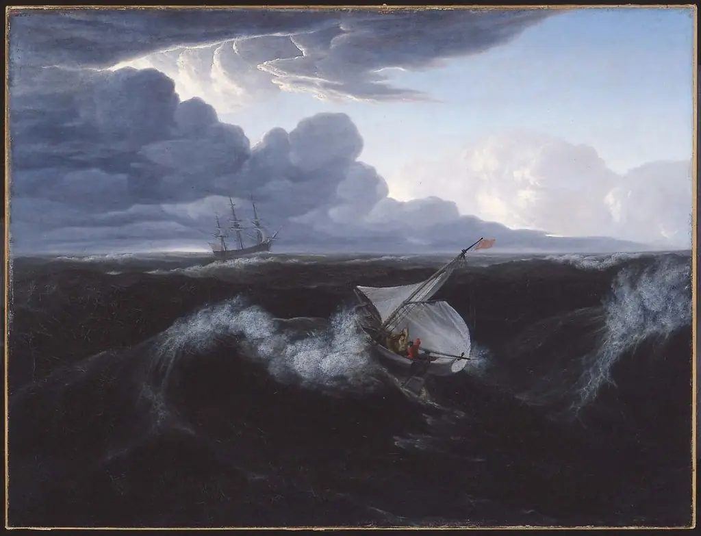 Rising of a Thunderstorm at Sea, by Washington Allston
