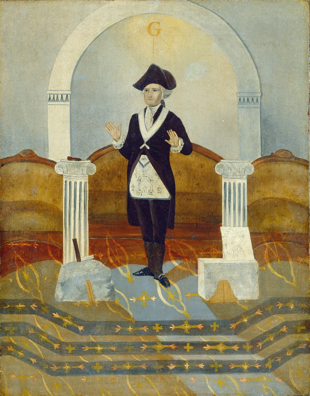 Washington, the Mason, oil, 1868