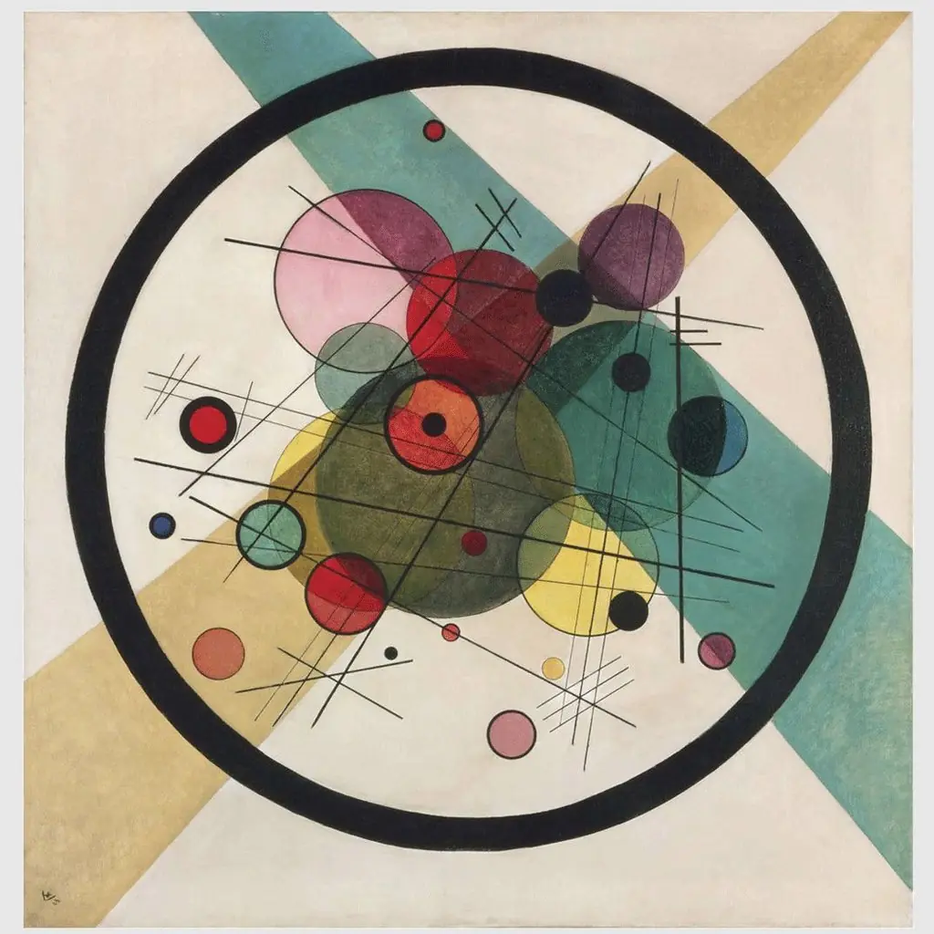 Circles in a Circle, by Wassily Kandinsky
