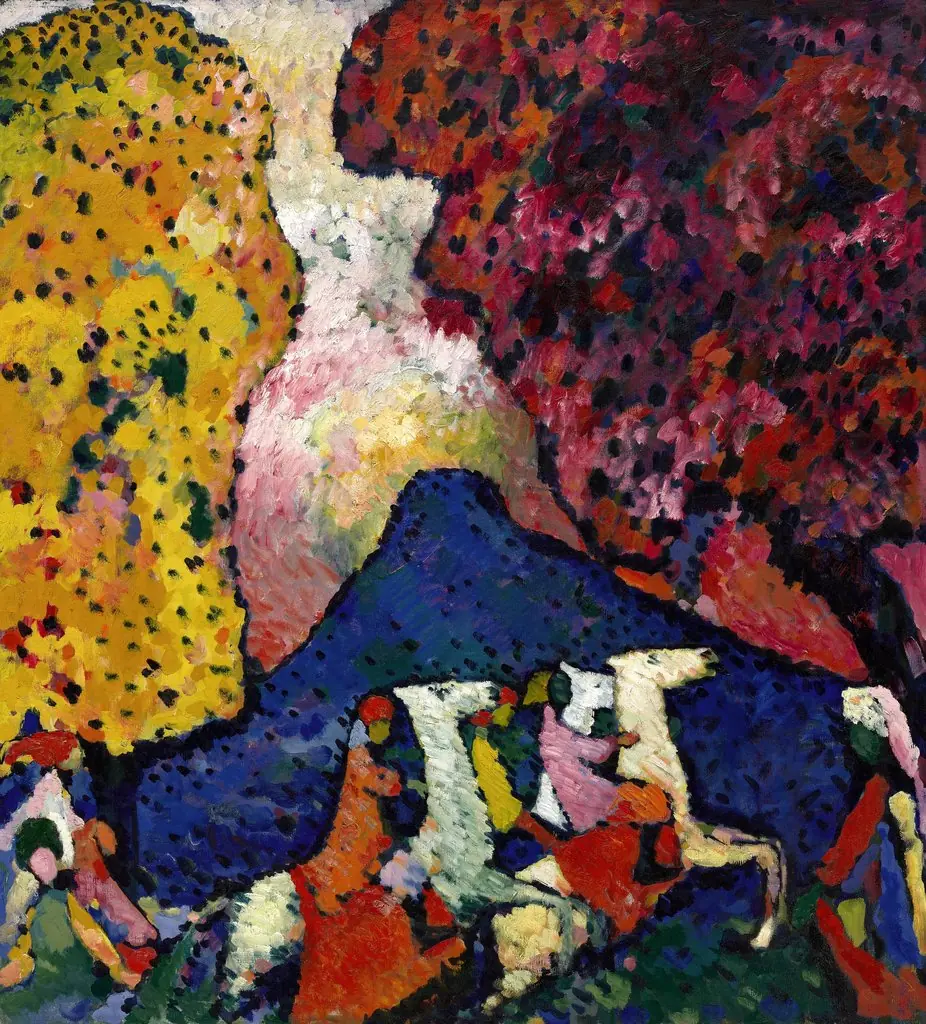 Der Blaue Berg, by Wassily Kandinsky