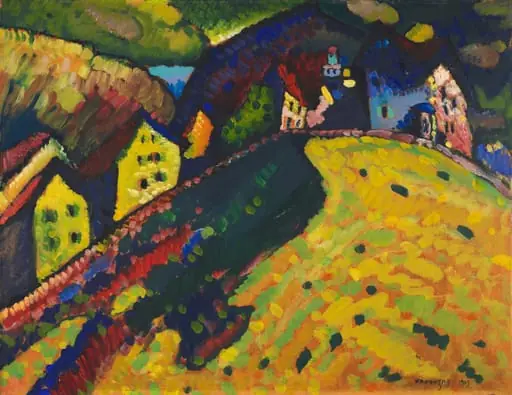 Houses at Murnau, by Wassily Kandinsky