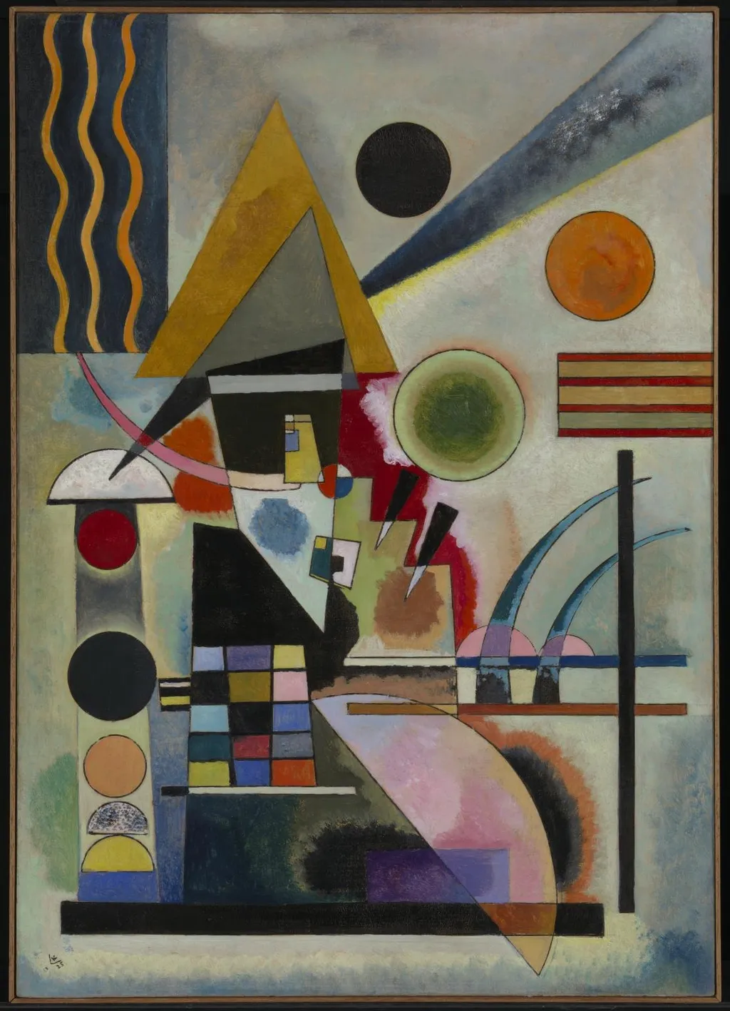 Swinging, by Wassily Kandinsky, oil, 1925