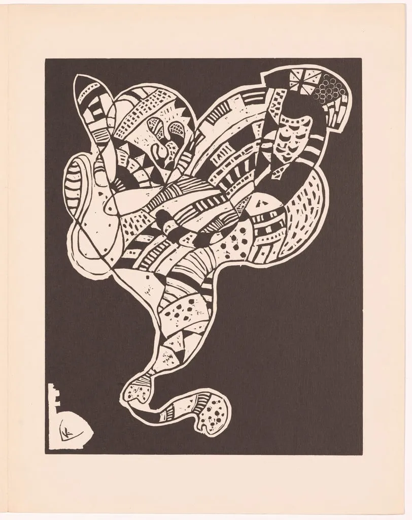 Untitled, by Wassily Kandinsky, ink, 1942