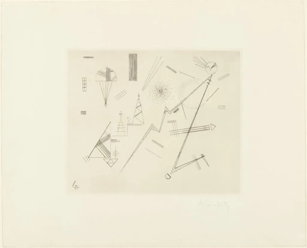 Untitled, by Wassily Kandinsky, ink, 1932