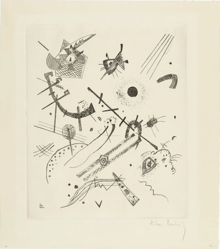 Untitled, by Wassily Kandinsky, ink, 1922