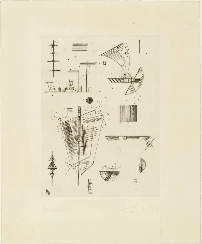 Untitled, by Wassily Kandinsky, ink, 1930