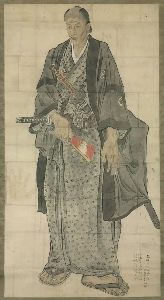 Portrait of Ōzora Buzaemon, by Watanabe Kazan
