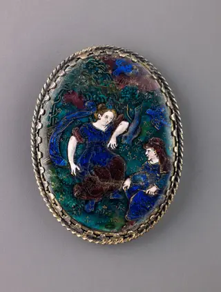 Watchcase cover: Pomona and Vertumnus, by Suzanne de Court