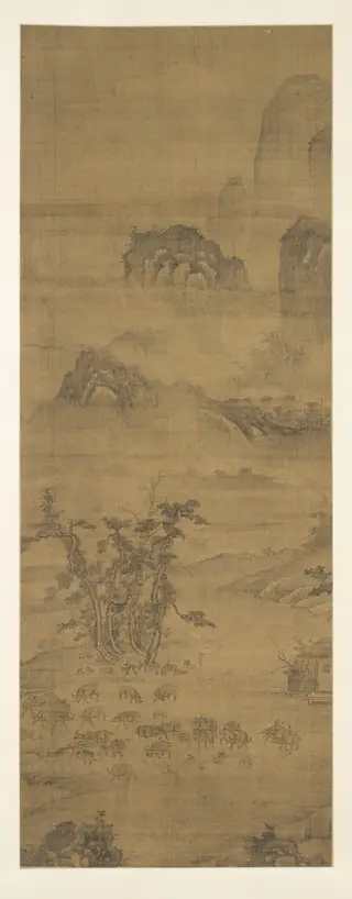 Water Buffaloes in a Mountain Valley