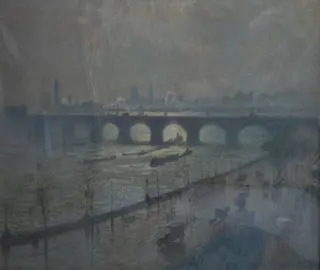 Waterloo Bridge, sun and rain