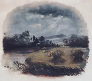 Watermill and Cornfield