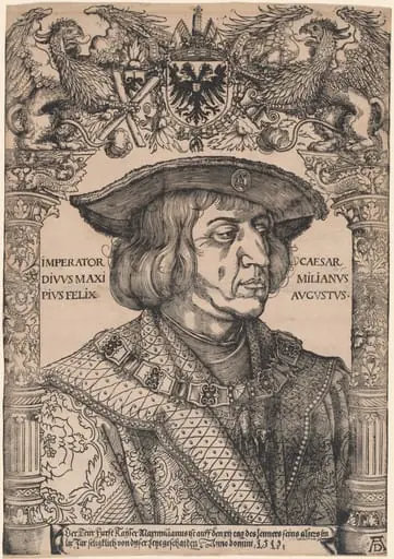 Emperor Maximilian I, by Weiditz, II, Hans