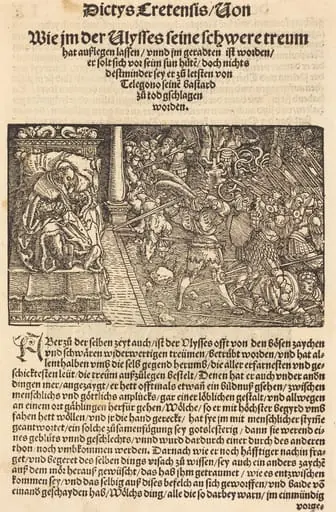 Page from Troianischen Kreig - Ausberg, by Weiditz, II, Hans