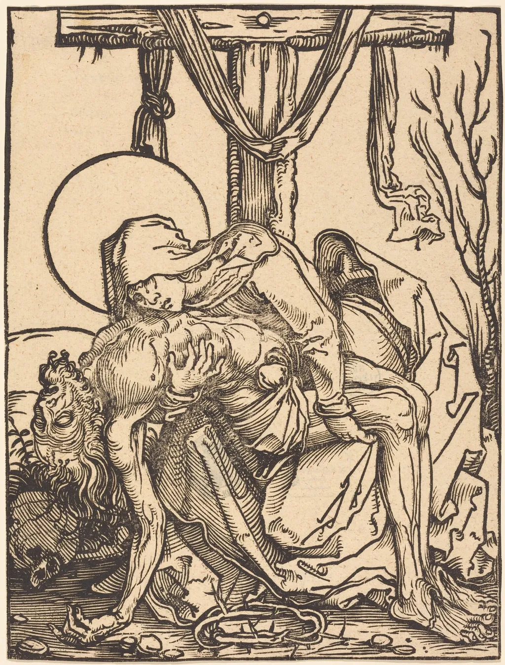 Pietà, by Weiditz, II, Hans, ink, 1518