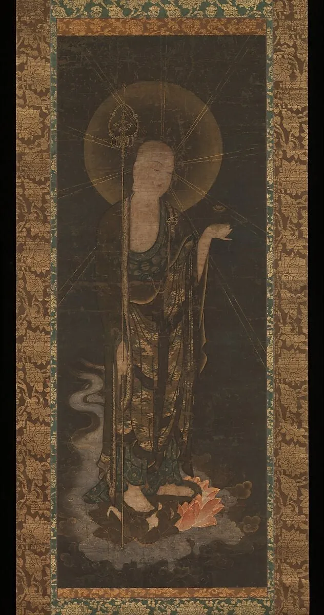 地蔵来迎図|Welcoming Descent of Jizō, ink, 1316