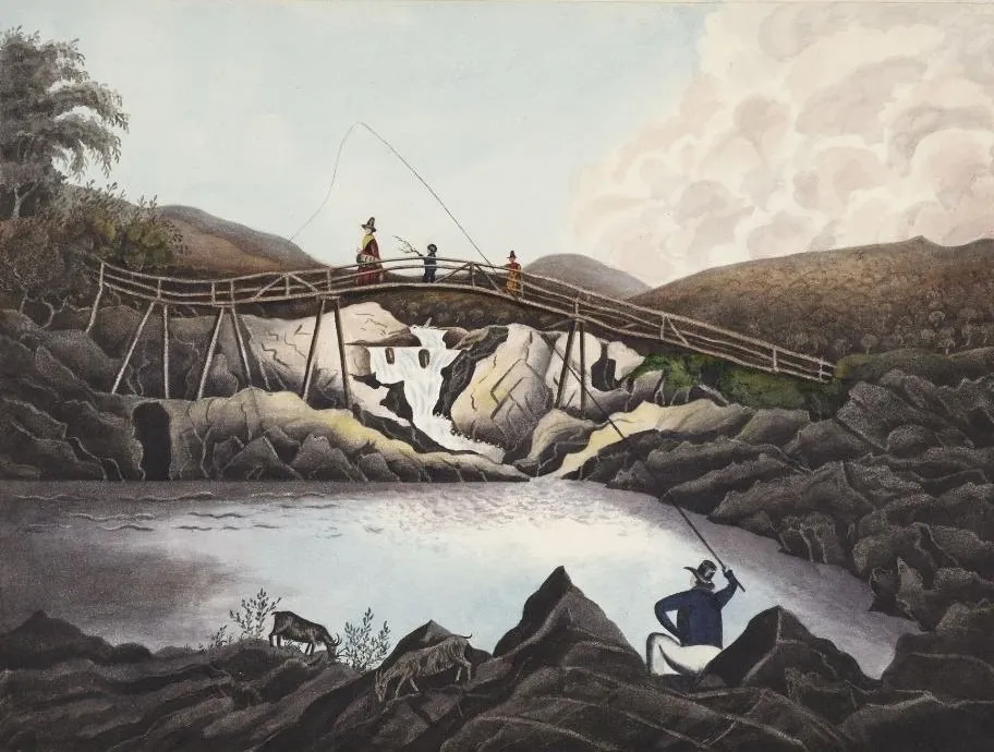 A Bridge over the Rhydol, by Welsh Primitive, unspecified, 1840