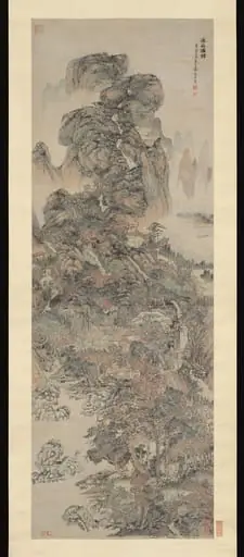 明 文伯仁 溪山仙舘 圖 軸|Dwellings of the Immortals Amid Streams and Mountains, by Wen Boren