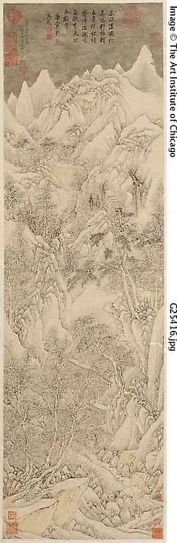 Landscape, by Wen Boren, unspecified, 1545