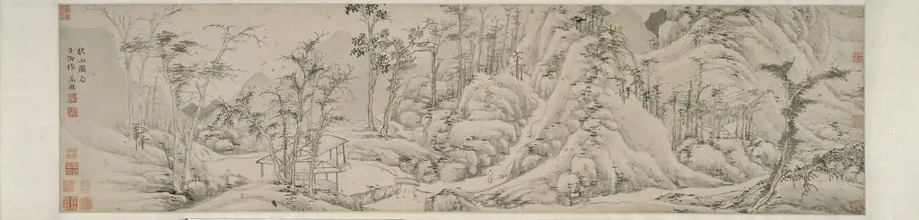 Autumn Mountains, by Wen Zhengming