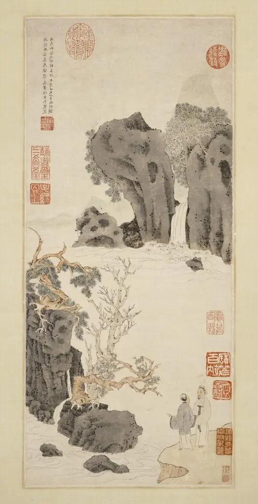 Old Trees by a Cold Waterfall, by Wen Zhengming