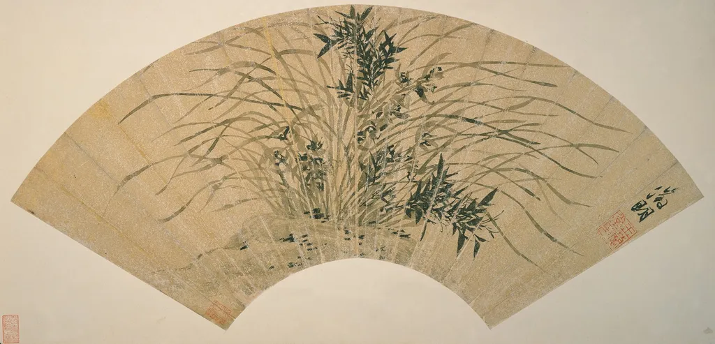 Orchids and Bamboo, by Wen Zhengming, unspecified, 1550
